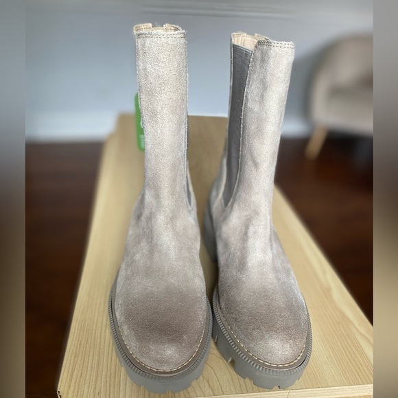 Sam Edelman Water Repellent Boots Combat Quiet Luxury Taupe Utility Neutral - Picture 7 of 12